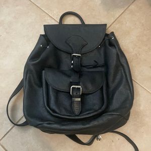 Vintage Rolling stone leather backpack